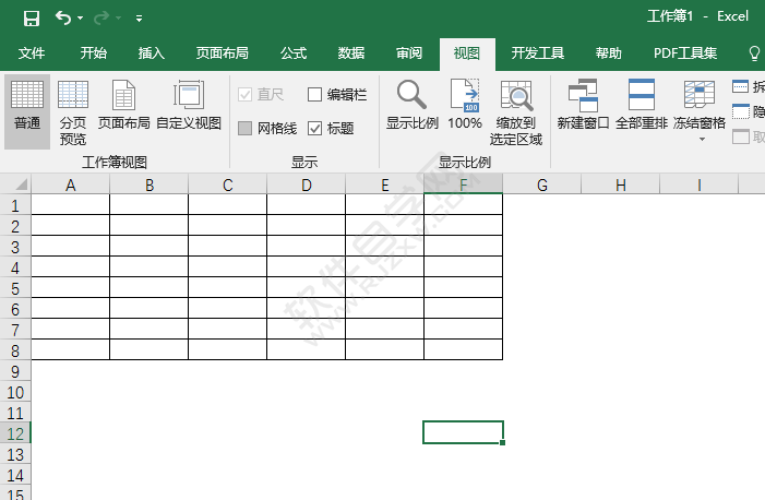 EXCEL2016怎么顯示或隱藏網(wǎng)格線的方法