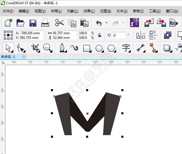 教你怎么用CDR設計M字LGOG