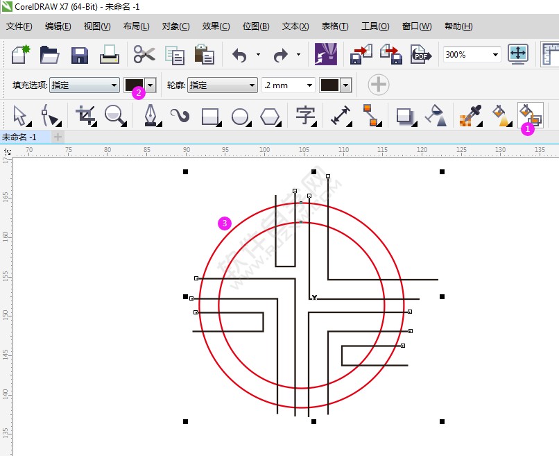 用CDR設計一個SDG英文的LOGO