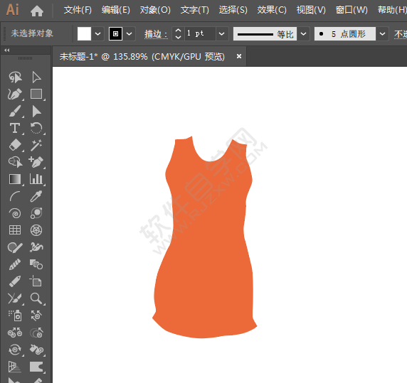 AI怎么插入衣服符號到文檔