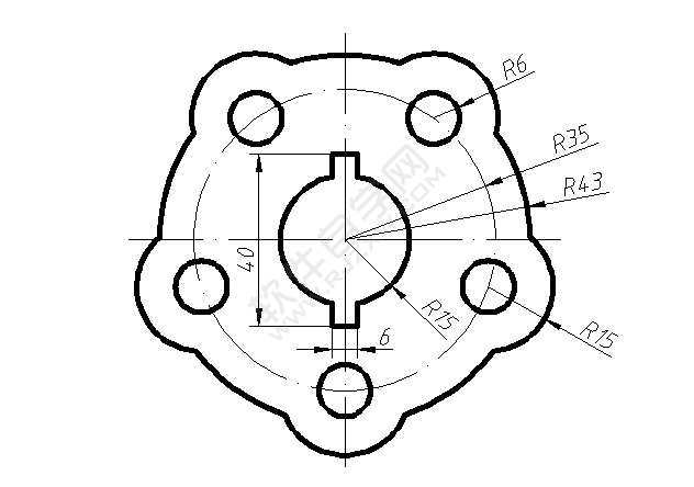 用solidworks圓周草圖陣列畫CAD平面圖