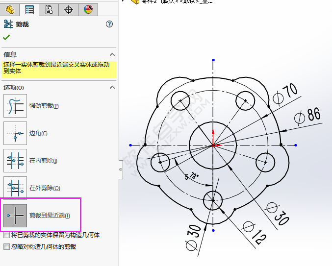 用solidworks圓周草圖陣列畫CAD平面圖