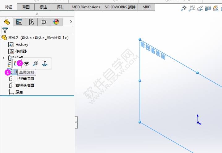 soilworks直線草圖畫CAD平面練習(xí)圖