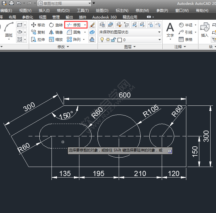 怎么用CAD直線與圓畫圖練習(xí)