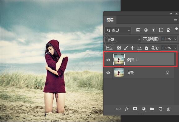 ps選擇并調整局部區域圖像