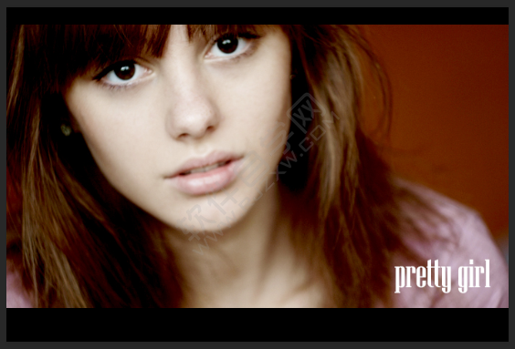 ps給照片設(shè)置上下黑邊框效果