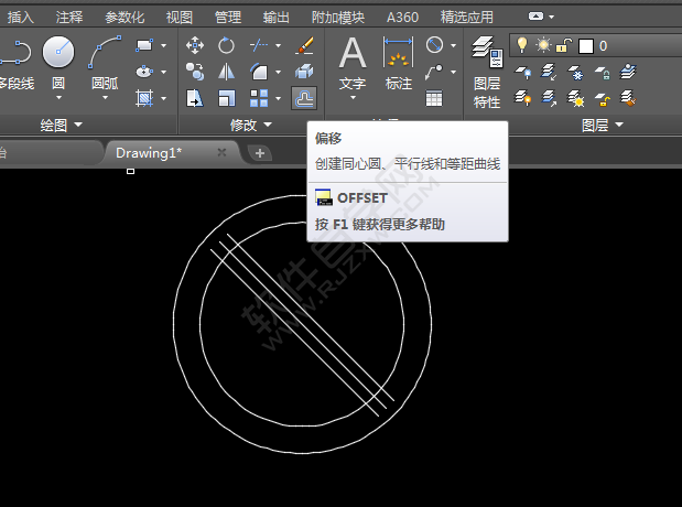 CAD里面怎么畫禁止鳴喇叭圖標(biāo)