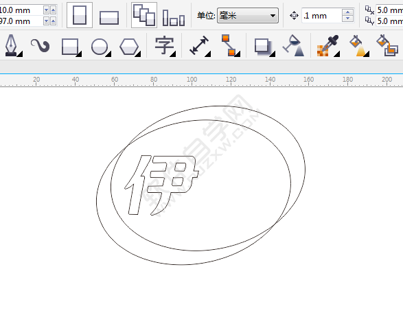 CDR設計伊利LOGO的簡單方法