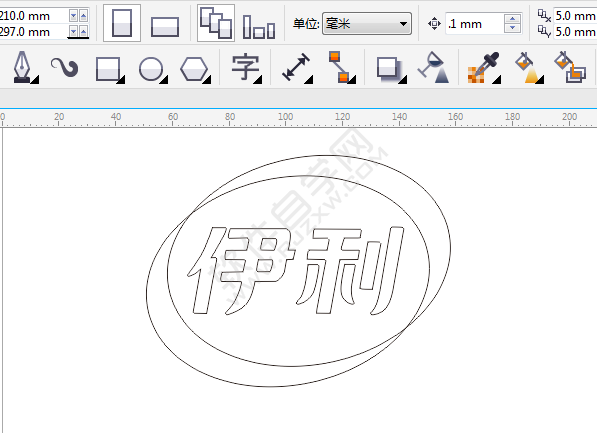 CDR設計伊利LOGO的簡單方法