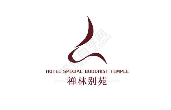 CDR設計禪林別苑圖標的方法