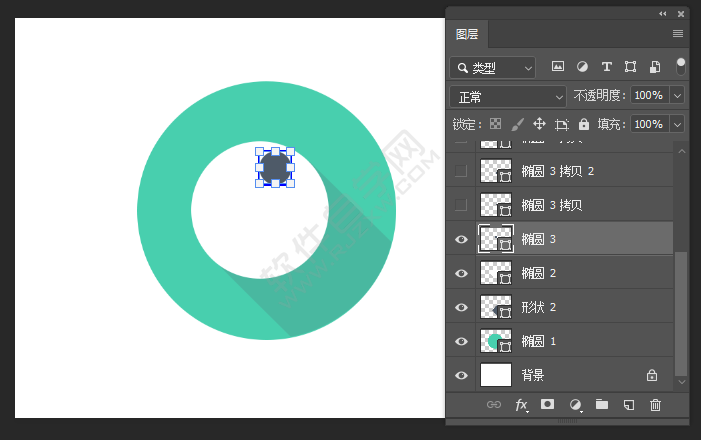 ps中怎么畫電影圖標