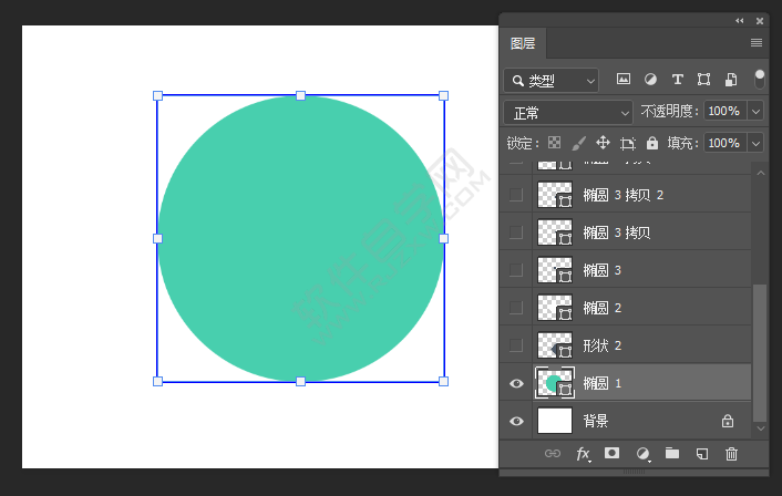 ps中怎么畫電影圖標