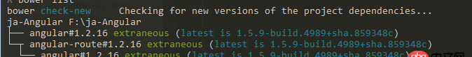 angular.js - 用bower怎么看angular和angular-route的依賴版本？