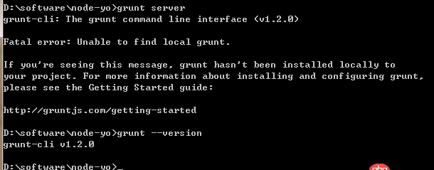 angular.js - grunt server 報錯
