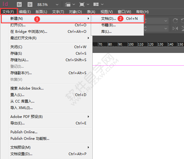 indesign新建頁面的方法