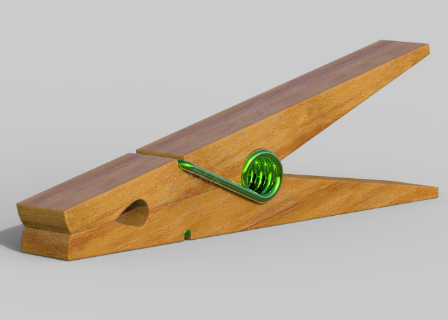 木夾子用Solidworks怎么畫