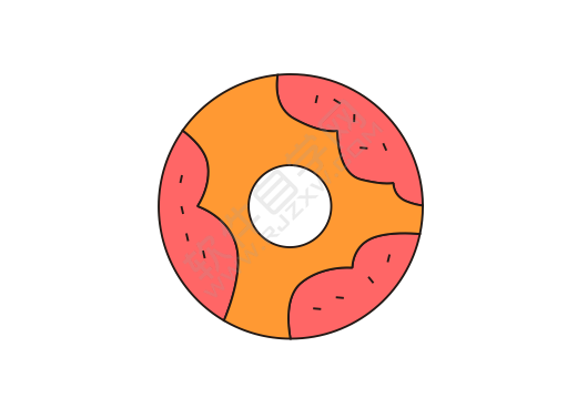 CDR畫一個(gè)餅干卡通圖