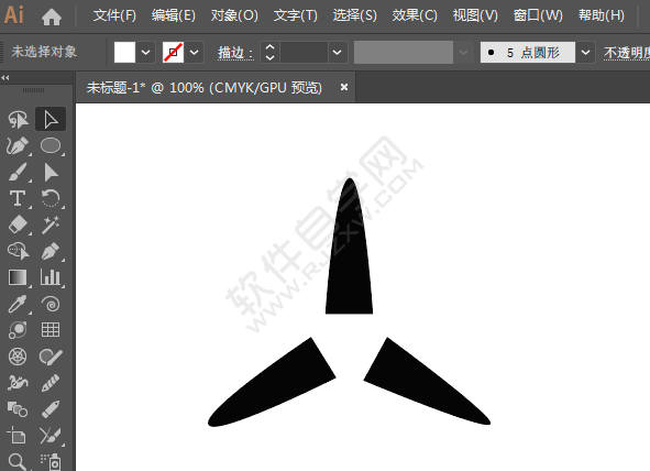 ai怎么畫風機圖標