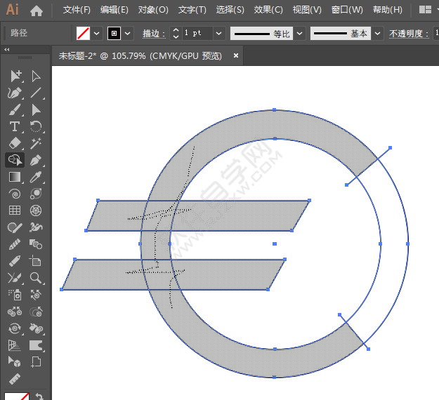 ai怎么畫歐元的簡單圖標