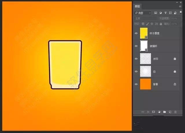 PS怎么繪制一個飲料圖標