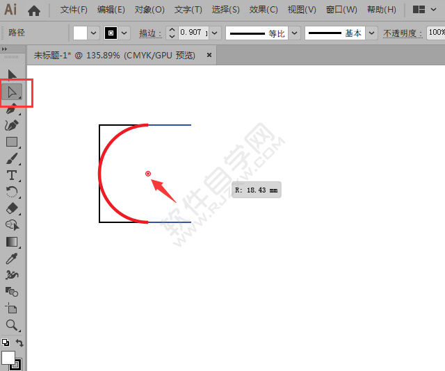 怎么用AI繪制一個不一樣的C字母