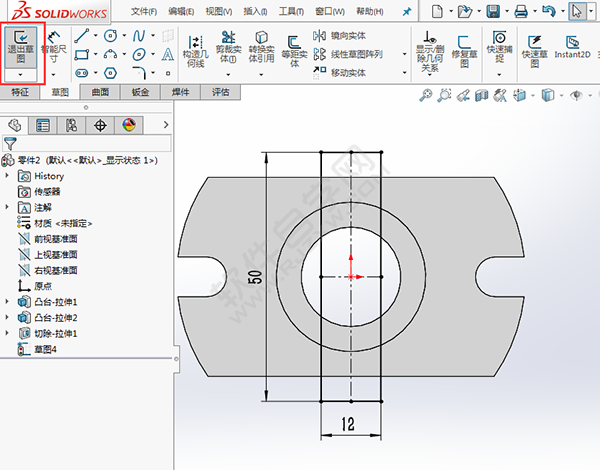 solidworks新手練習圖紙的繪制