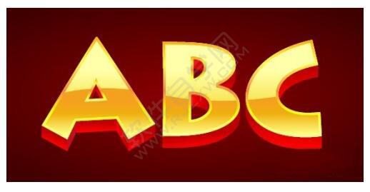 ai制作3d漸變立體文字