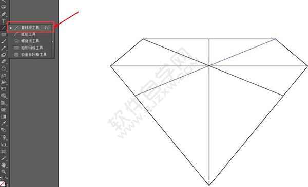 怎么用Ai繪制彩色的鉆石