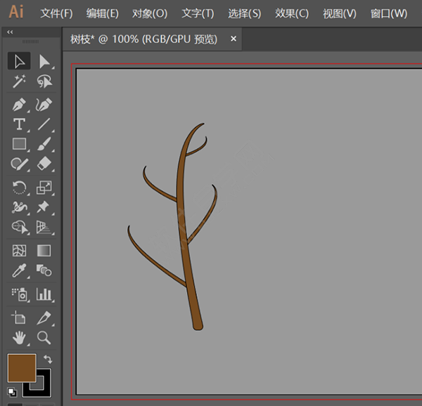 用AI如何畫樹枝