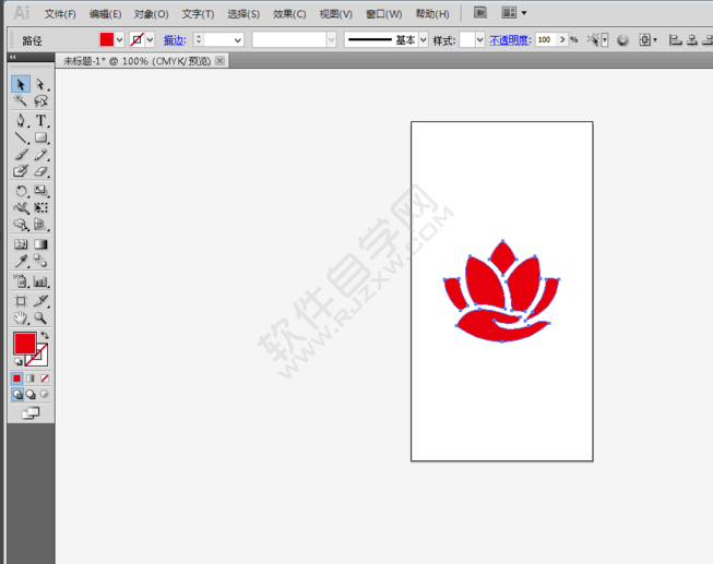 ai圖像描摹后怎么上色