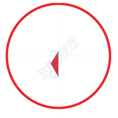 AI繪制一個三菱車標(biāo)