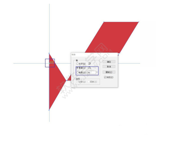 AI繪制一個三菱車標(biāo)