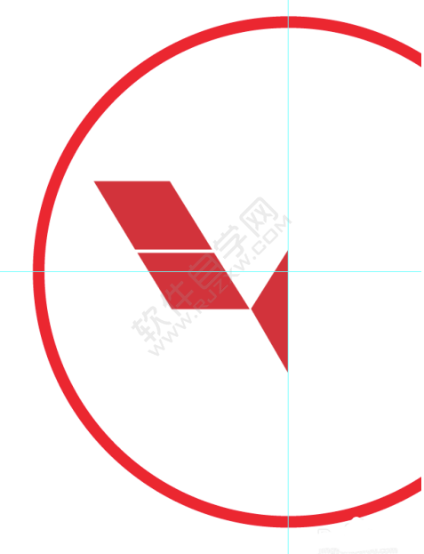 AI繪制一個三菱車標(biāo)