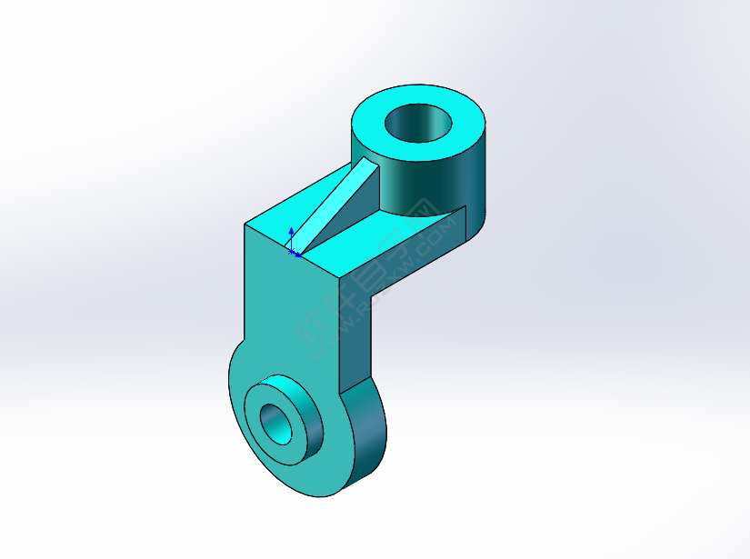 SolidWorks新手建模練習題-025