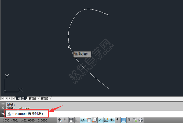 cad怎么鏡像到對面