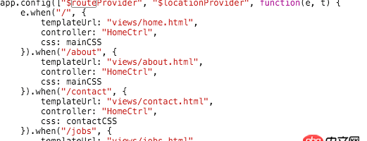 angular.js - 使用angular route的時候，頁面切換會暫時性出現一段空白，然后內容才加載出來