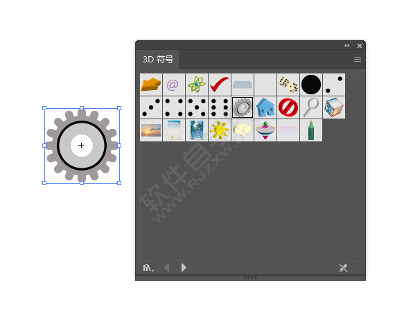 ai的3D符號怎么插入