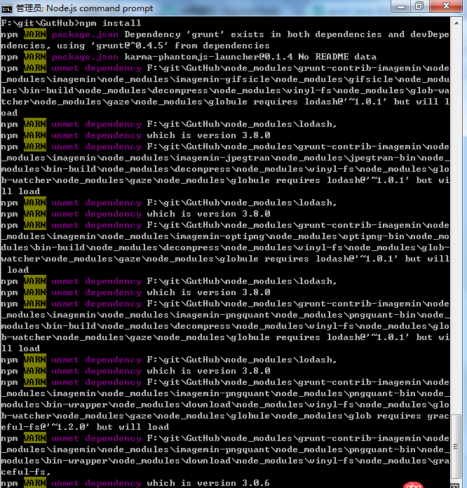 angular.js - grunt serve 無法啟動