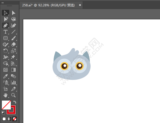 ai繪制小鳥的頭像