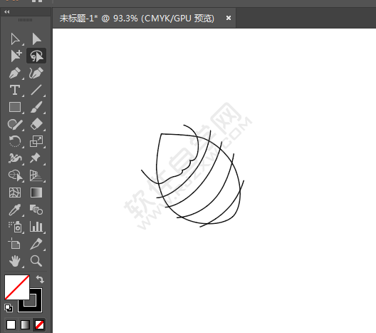 ai繪制一個卡通蜜蜂