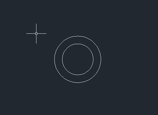 cad怎么畫空心圓環