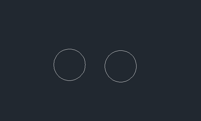 cad兩個圓的外切圓怎么畫