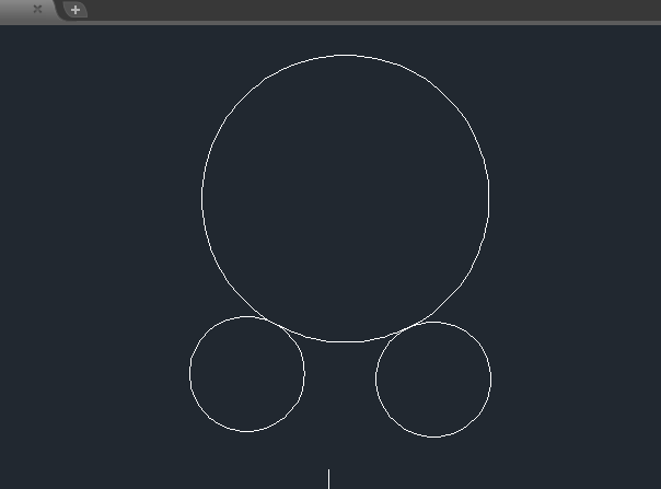 cad兩個圓的外切圓怎么畫