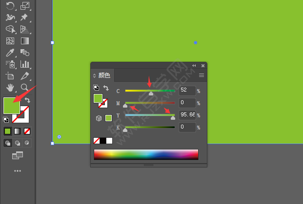 ai怎么改畫布背景色