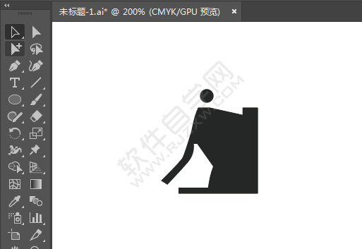 ai繪制禁止推動的標牌