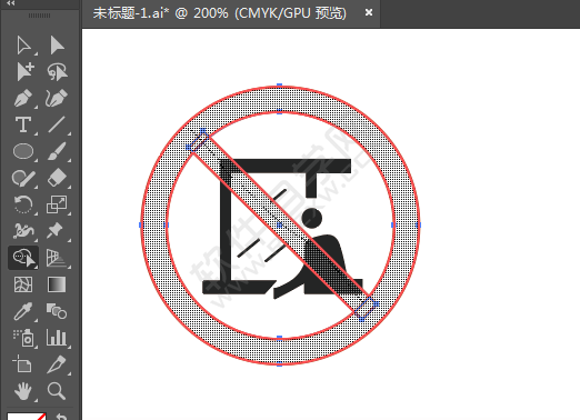 ai畫禁止伸出窗外的牌子