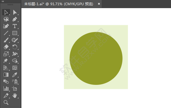 ai繪制會堂標識的方法