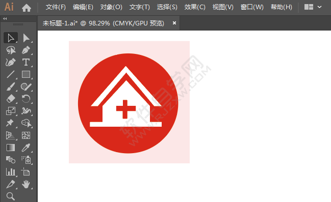 ai畫醫科大學標識的方法