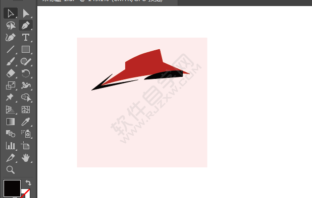 ai繪制必勝客標志的方法