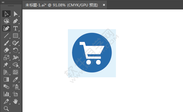 ai繪制超市標識的方法